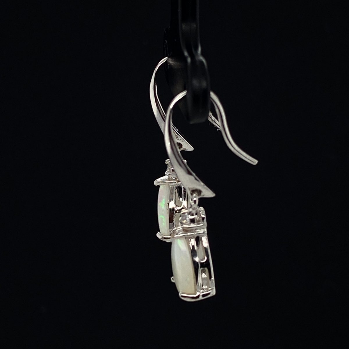 Wishing Star - Sterling Silver White Opal Earring 305 - Image 2