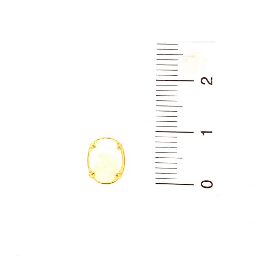 Symphony - Gold Plated Sterling  Solid Silver White Opal Earring 365 - Image 11