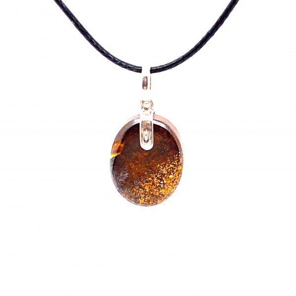 Solid Boulder Opal Pendant 099a - Image 3