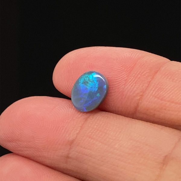 Solid BlackOpal Loose  Stone 208 1.30ct