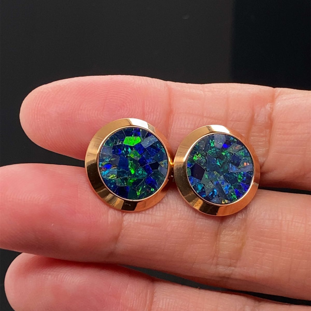 Mosaic Opal Cuff Links 001 - Image 4