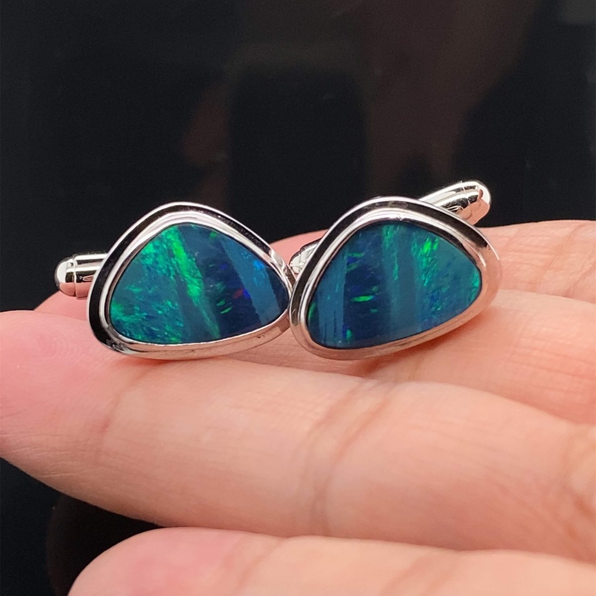 Doublet Opal Cuff Links r364