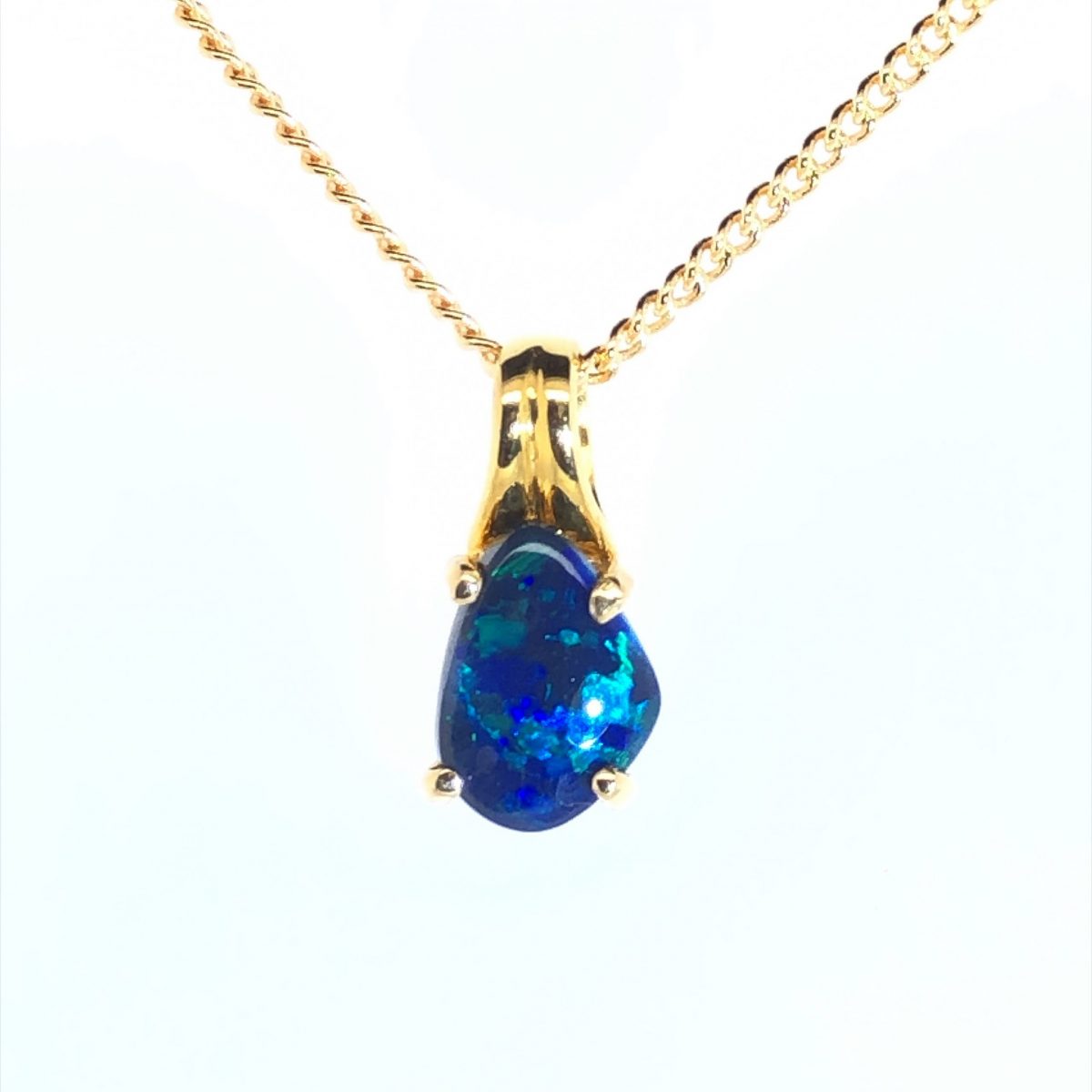 Skye - 18k Solid Black Opal Pendant 711 - Image 5