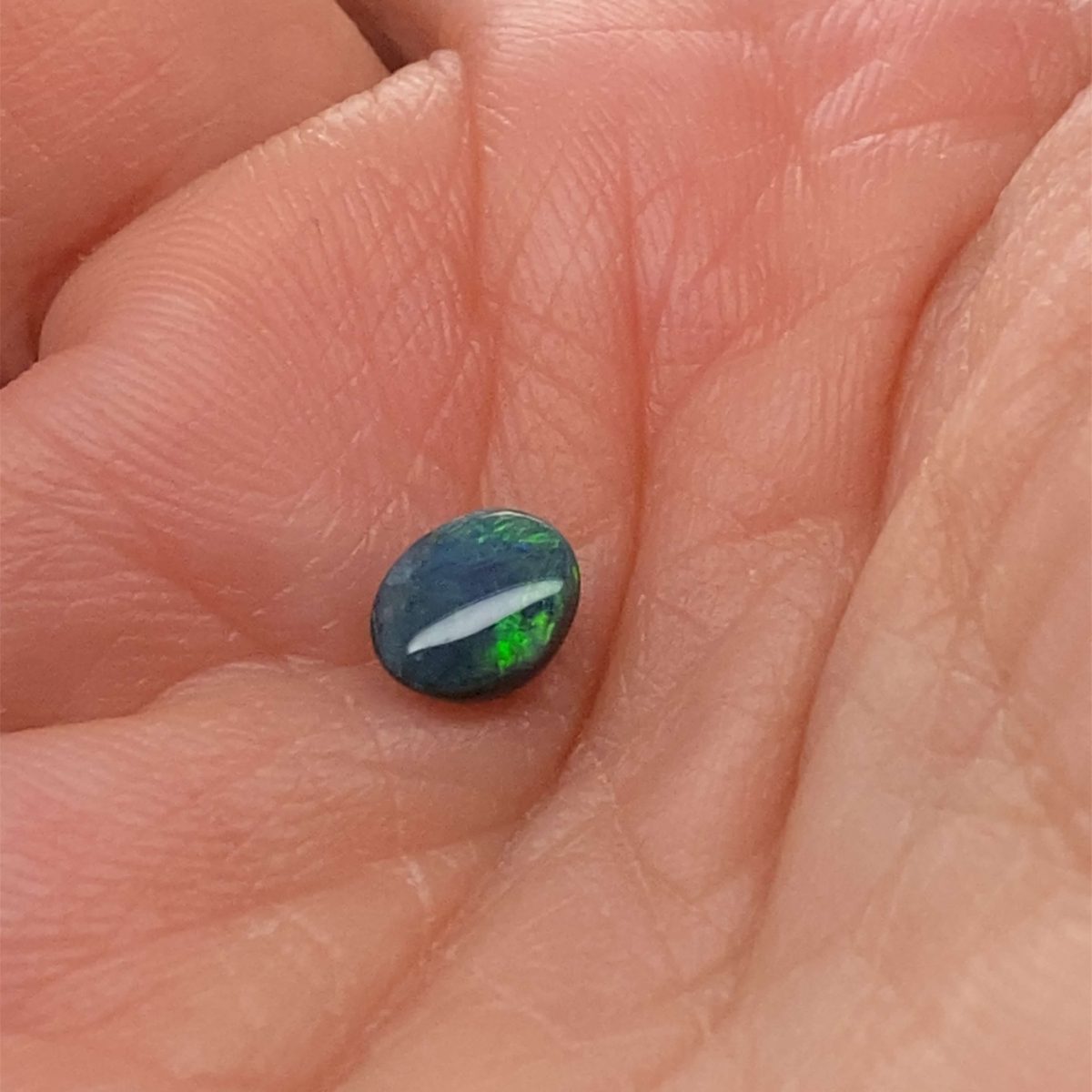 Solid Black Opal Loose Stone 202-5  0.65ct - Image 3