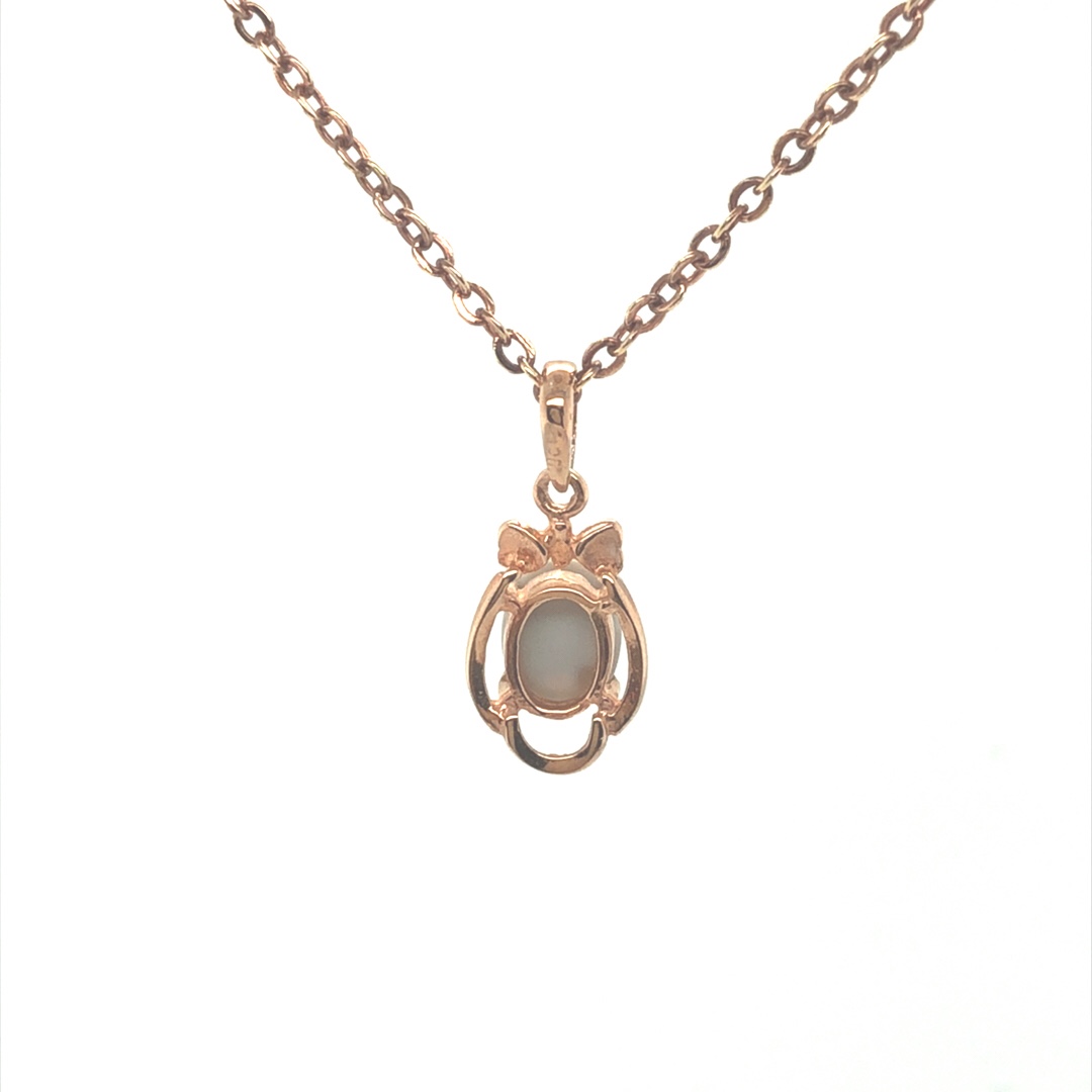 K9 Solid BlackOpal Pendant 743D Rose Gold - Image 8