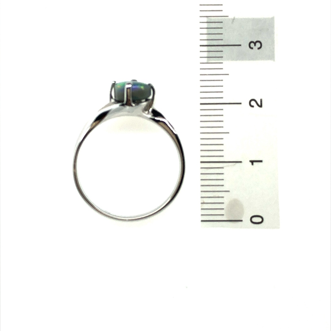 K18 Solid BlackOpal Ring 423 #M - Image 11