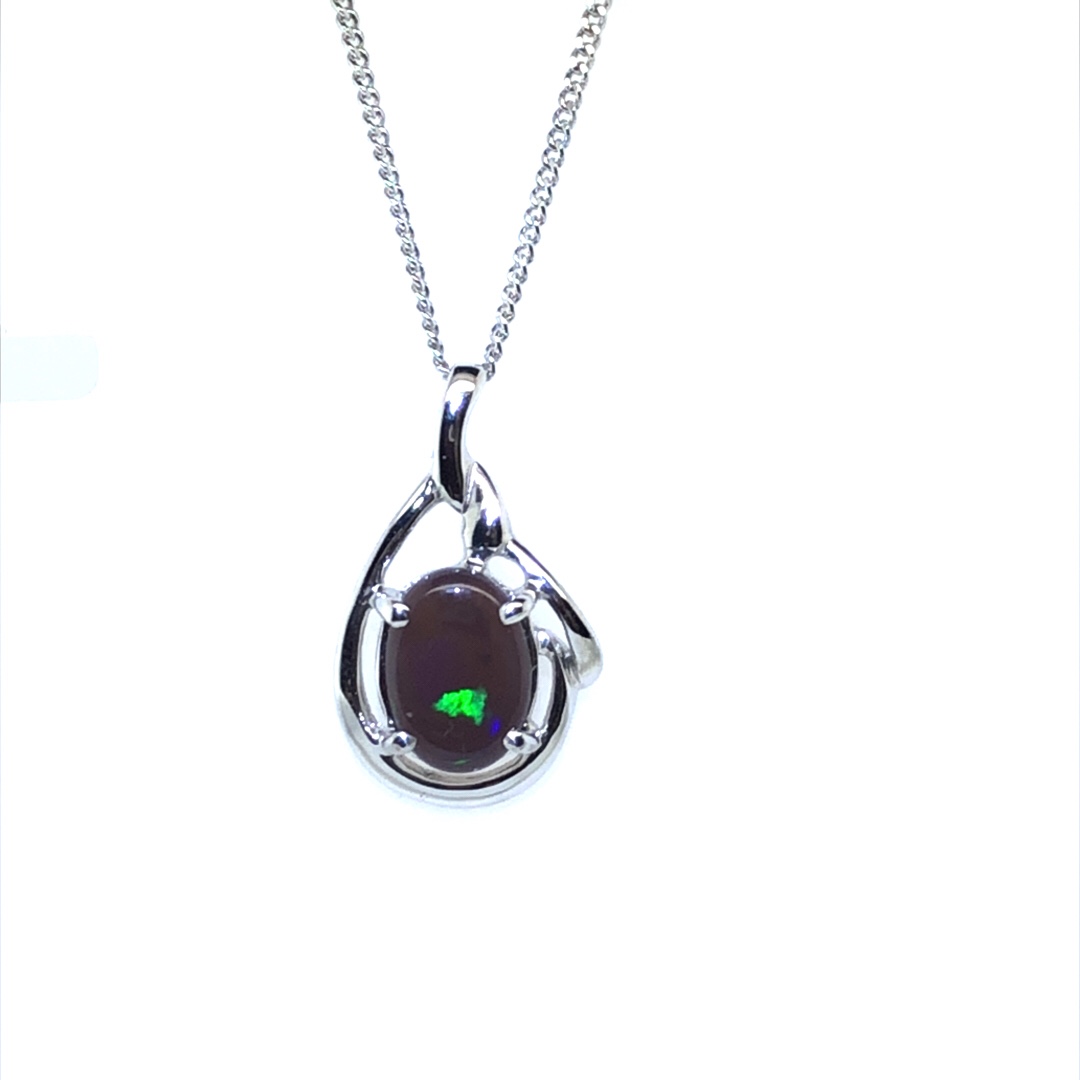 K18 Solid BlackOpal Pendant 540 - Image 5