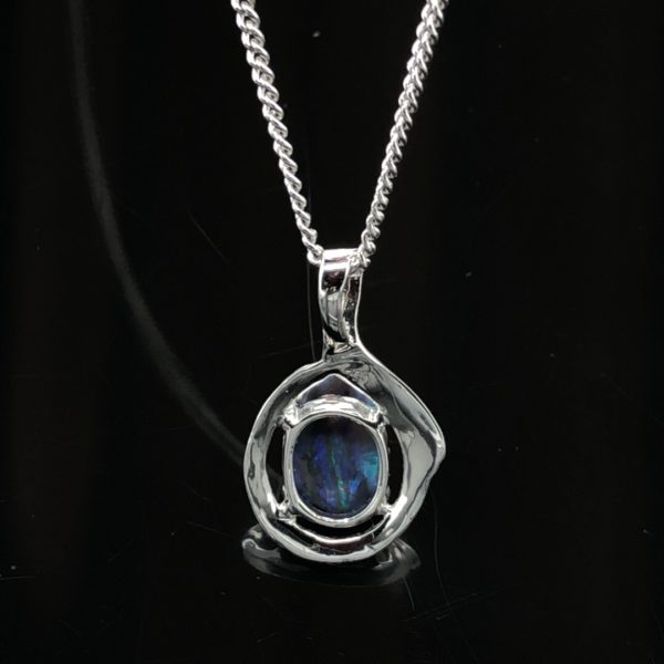 K18 Solid BlackOpal Pendant 707 - Image 9