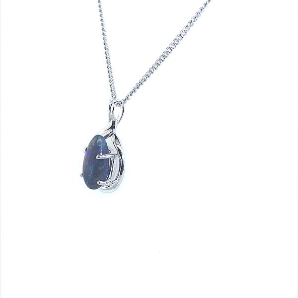 K18 Solid BlackOpal Pendant 707 - Image 6