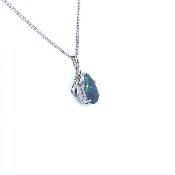 K18 Solid BlackOpal Pendant 707 - Image 4