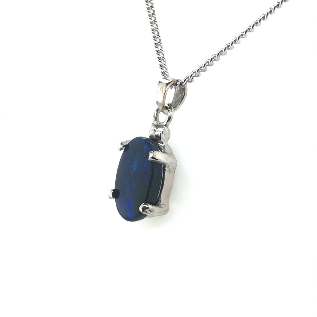 K18 Solid BlackOpal Pendant 442 - Image 5