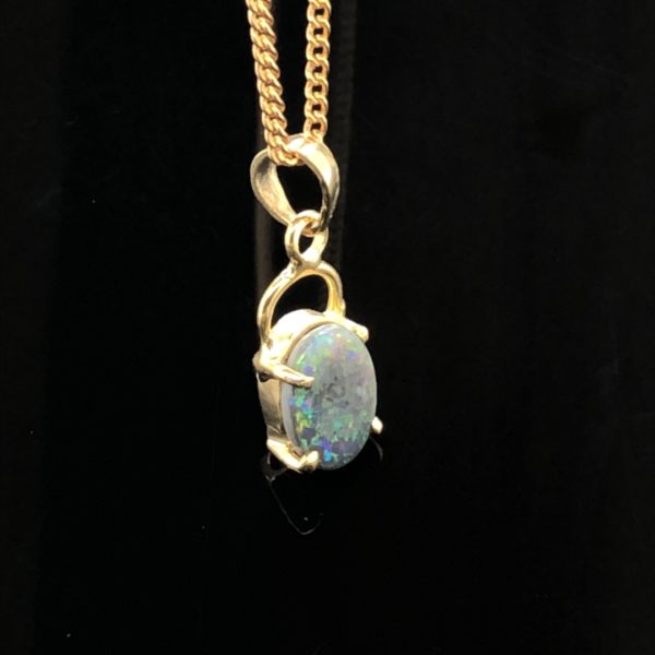 K18 Solid BlackOpal Pendant 748 - Image 4