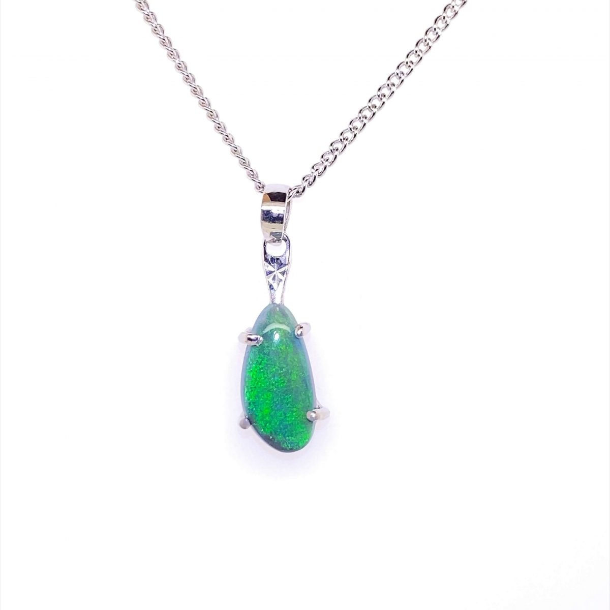 K18 Solid BlackOpal Pendant 766 - Image 5
