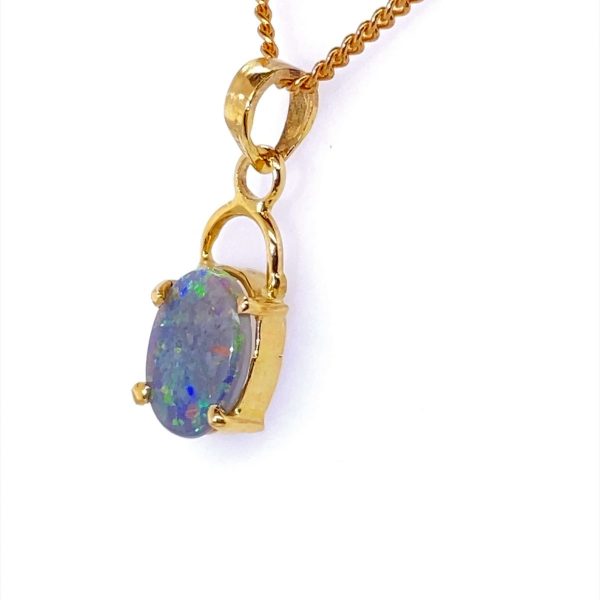 K18 Solid BlackOpal Pendant 748 - Image 5